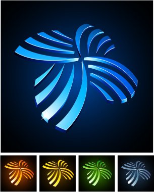 Color vibrant emblems. clipart