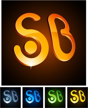 3d SB emblems. clipart