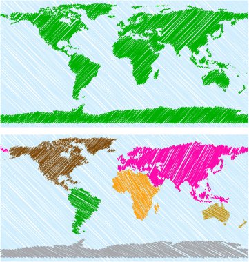 karalanmış earth harita.