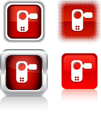 Video icons. clipart