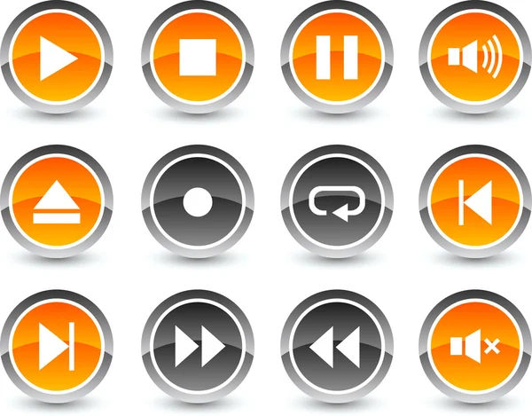 Player icons. — Stock Vector