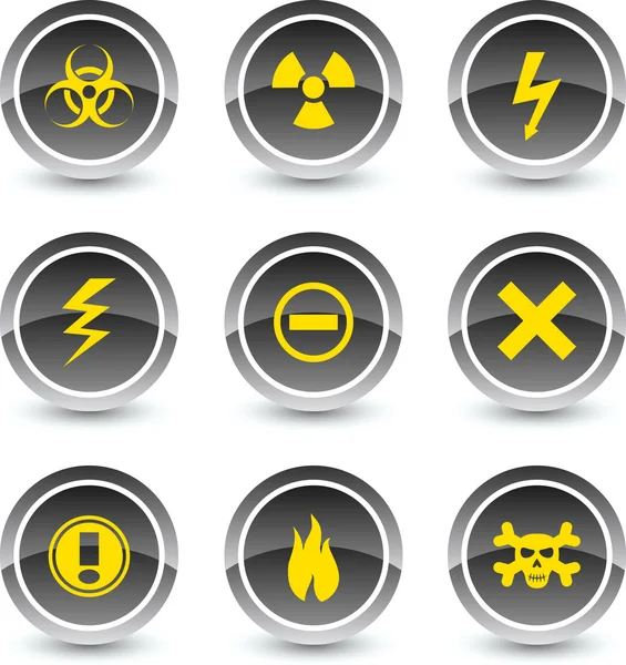 stock vector Warning icons.