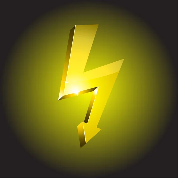 Electricity warning symbol. — Stock Vector