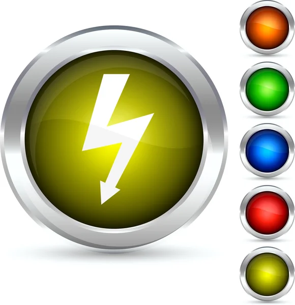 Botón Flash . — Vector de stock