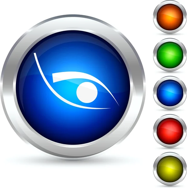 Eye button. — Stock Vector