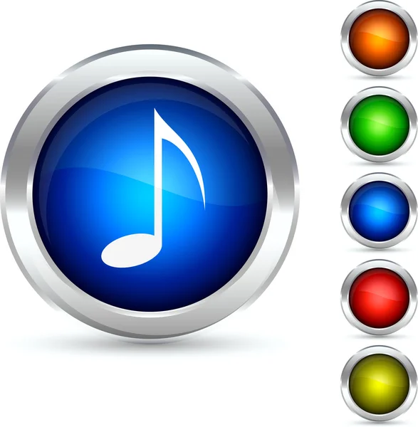 Music button. — Stock Vector
