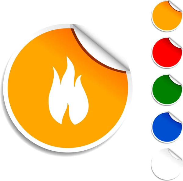 Fire icon. — Stock Vector