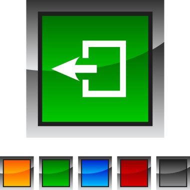 Exit icons. clipart