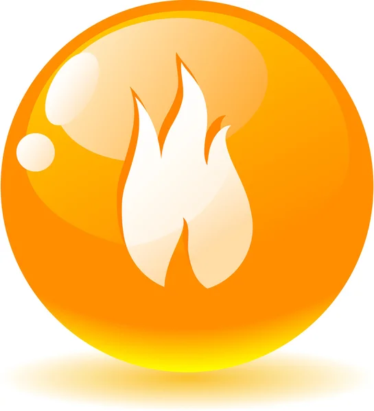 Icona di fiamma. — Vettoriale Stock