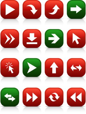 Arrows buttons. clipart