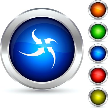 Centralization button. clipart