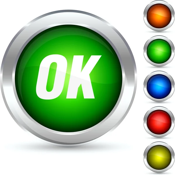 OK button. — Stock Vector