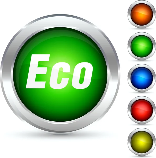 Κουμπί Eco. — Διανυσματικό Αρχείο