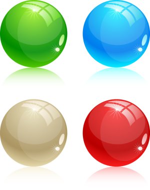 Glossy balls. clipart