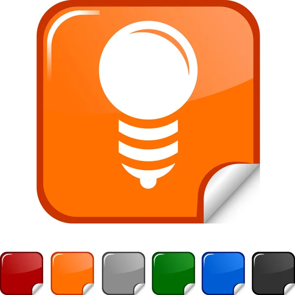 Lamp pictogram. — Stockvector