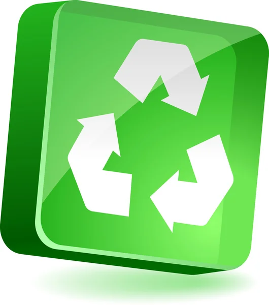 Icône de recyclage. — Image vectorielle