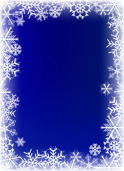 Beautiful snowflakes background.