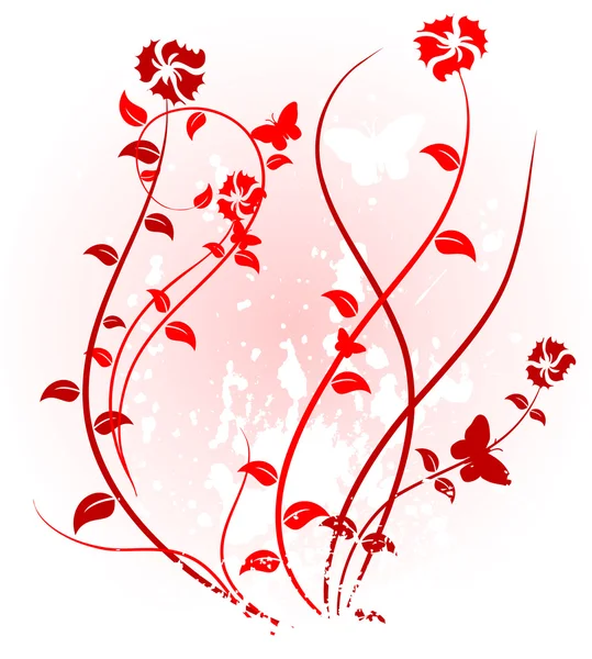Fond floral rose. — Image vectorielle