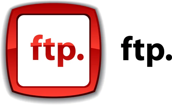 FTP düğmesi. — Stok Vektör