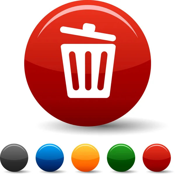 Recycle bin. icons. — Stock Vector