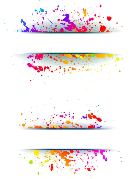Milieux grunge colorés . — Image vectorielle