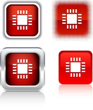 Cpu icons. clipart