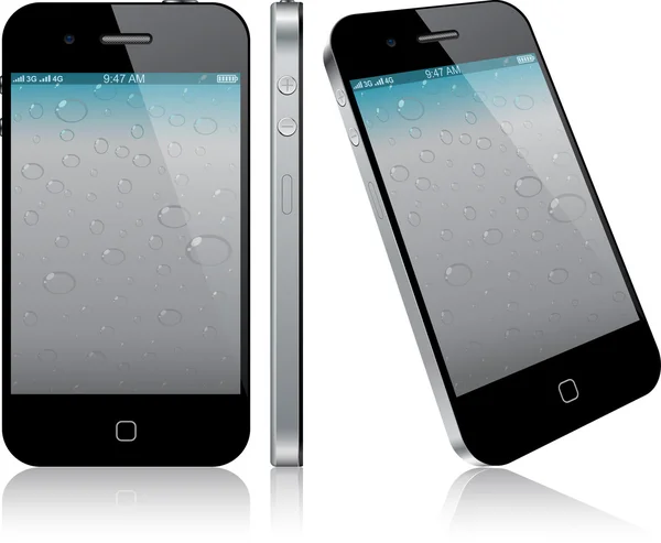 Touchscreen smartphone concept. — Stock Vector