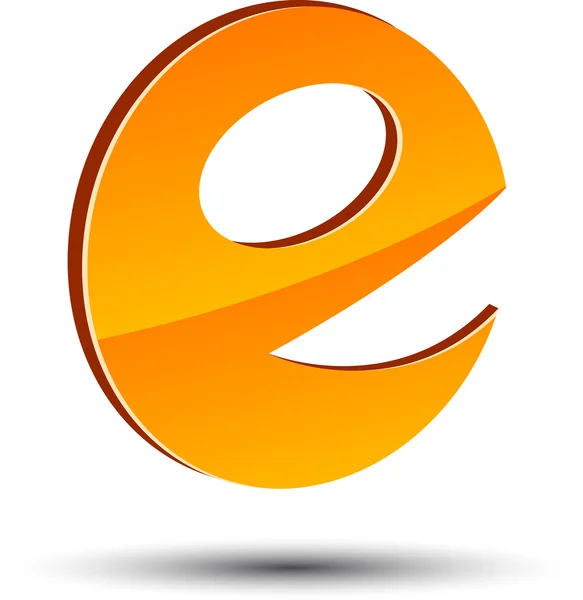 Abstrakt E-symbol . – stockvektor