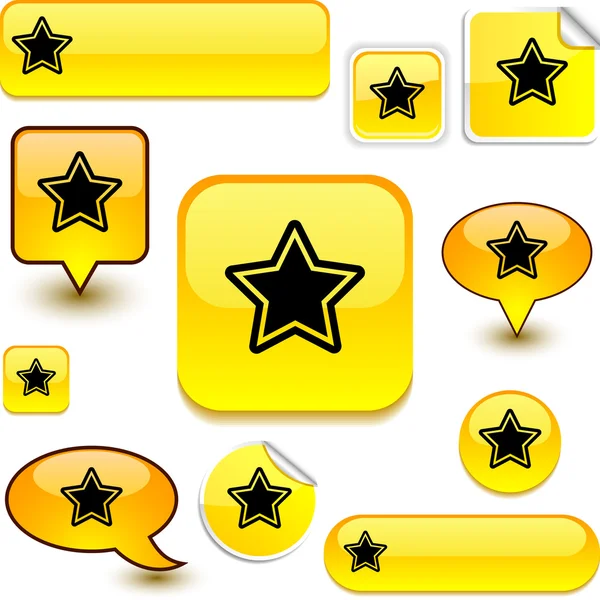 Signes d'étoile. — Image vectorielle
