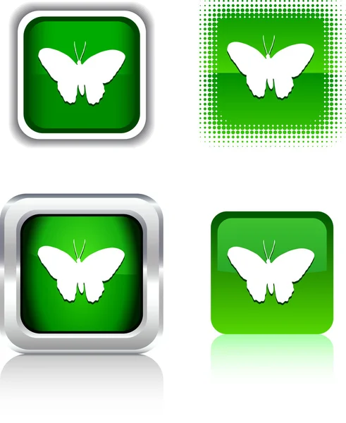 Icônes papillon . — Image vectorielle
