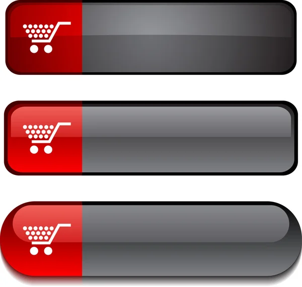 Ensemble de boutons Shopping . — Image vectorielle