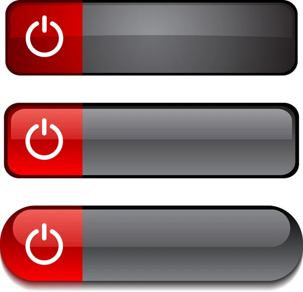 Interruptor botón conjunto . — Vector de stock