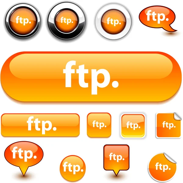 Znaki FTP. — Wektor stockowy
