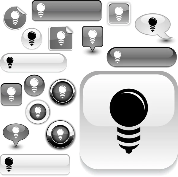 Panneaux d'ampoule . — Image vectorielle