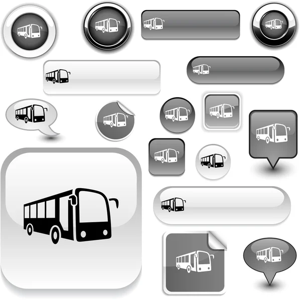 Bus signs. — Stock Vector