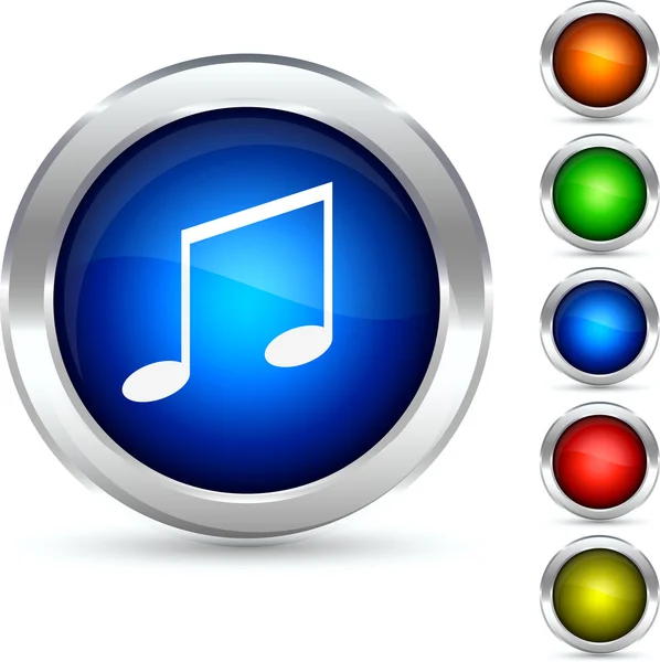 Music button. — Stock Vector