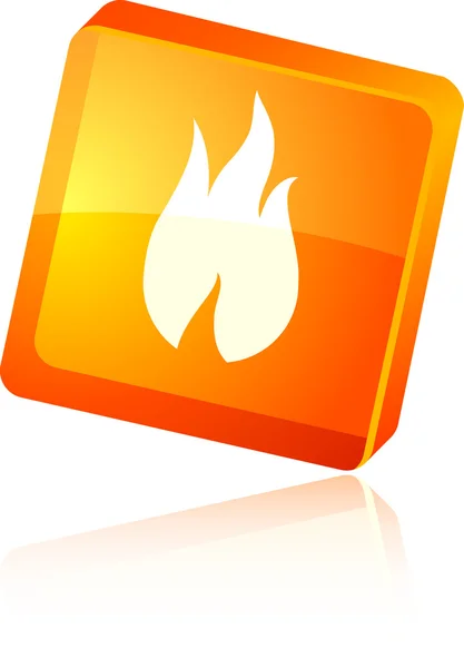 Tűz ikonra. — Stock Vector