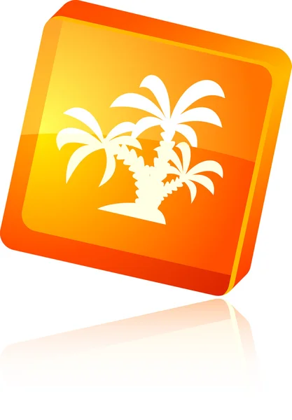 Tropical icon. — Stock Vector