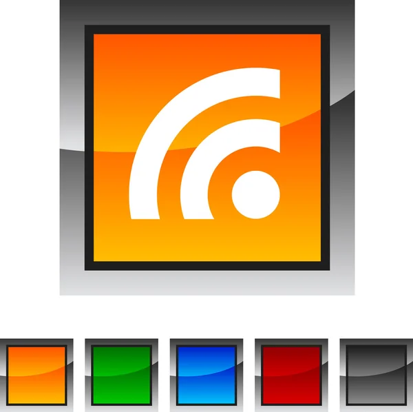 RSS-iconen. — Stockvector