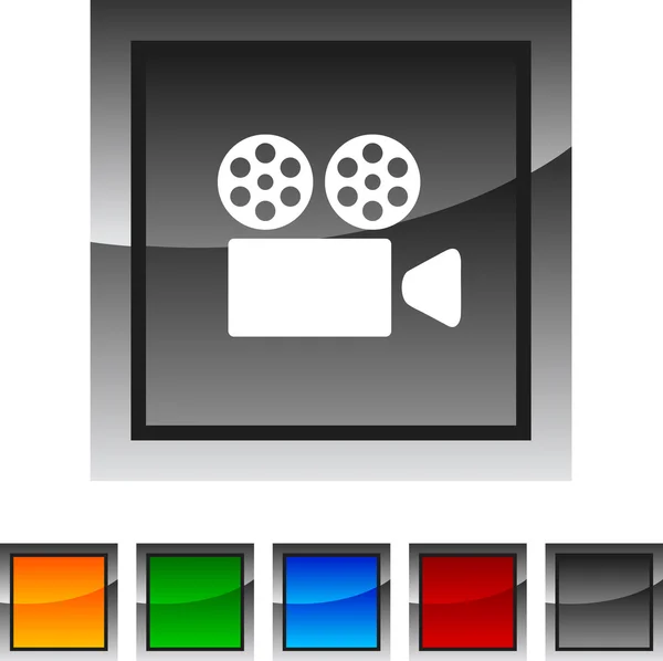 Icônes de cinéma . — Image vectorielle