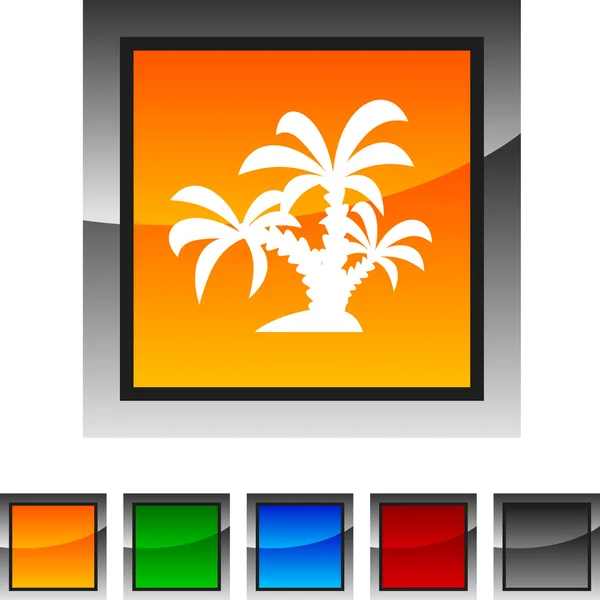 Tropical icons. — Stock Vector