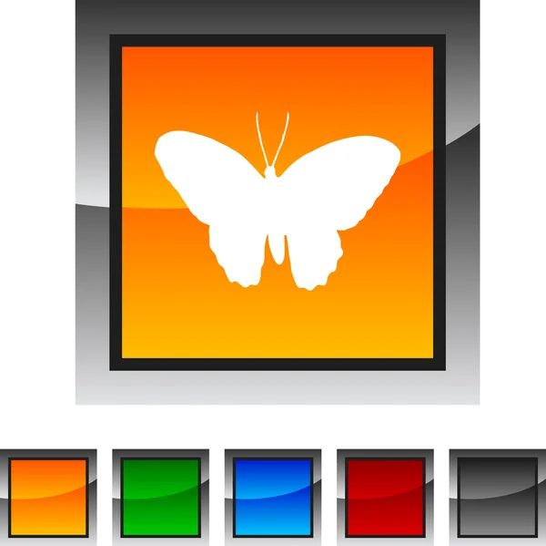 Motýl ikony. — Stockový vektor