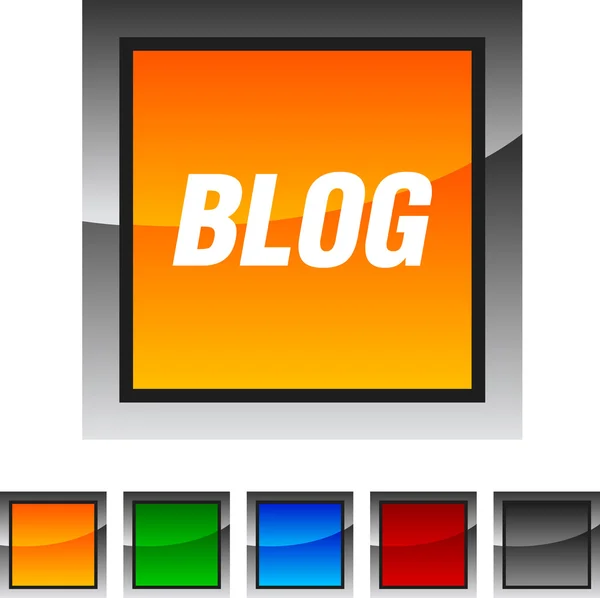Blogg ikoner. — Stock vektor