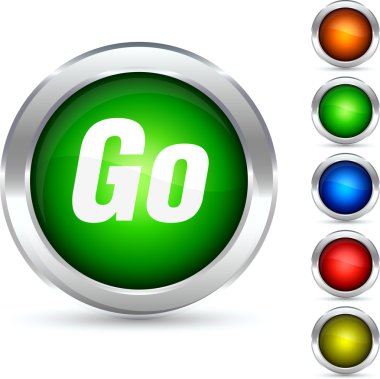 Go button. clipart