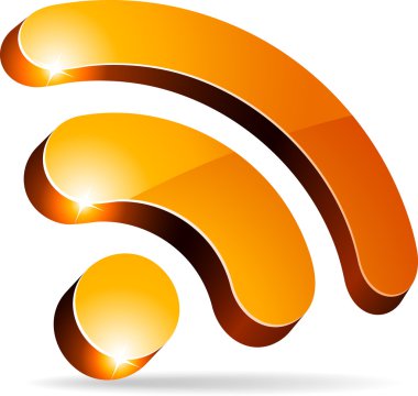 Rss symbol. clipart