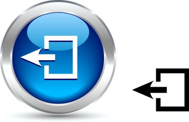 Exit button. clipart