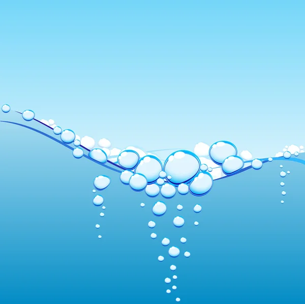 Burbujas en el agua. — Archivo Imágenes Vectoriales