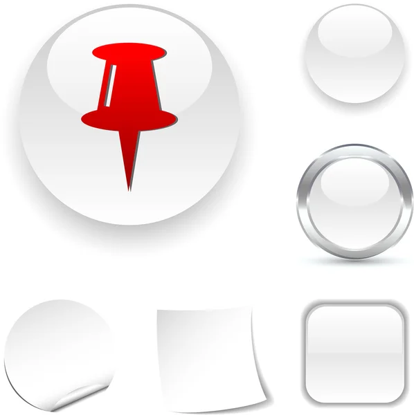 Drawing-pin icon. — Stock Vector