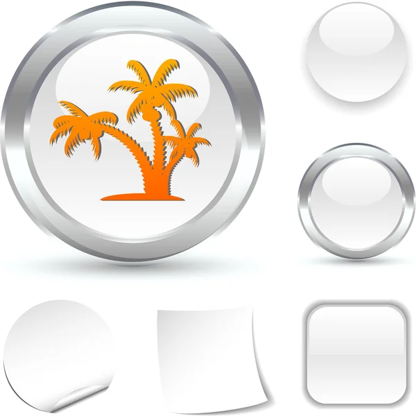 Tropical icon. — Stock Vector