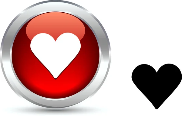 Love button. — Stock Vector